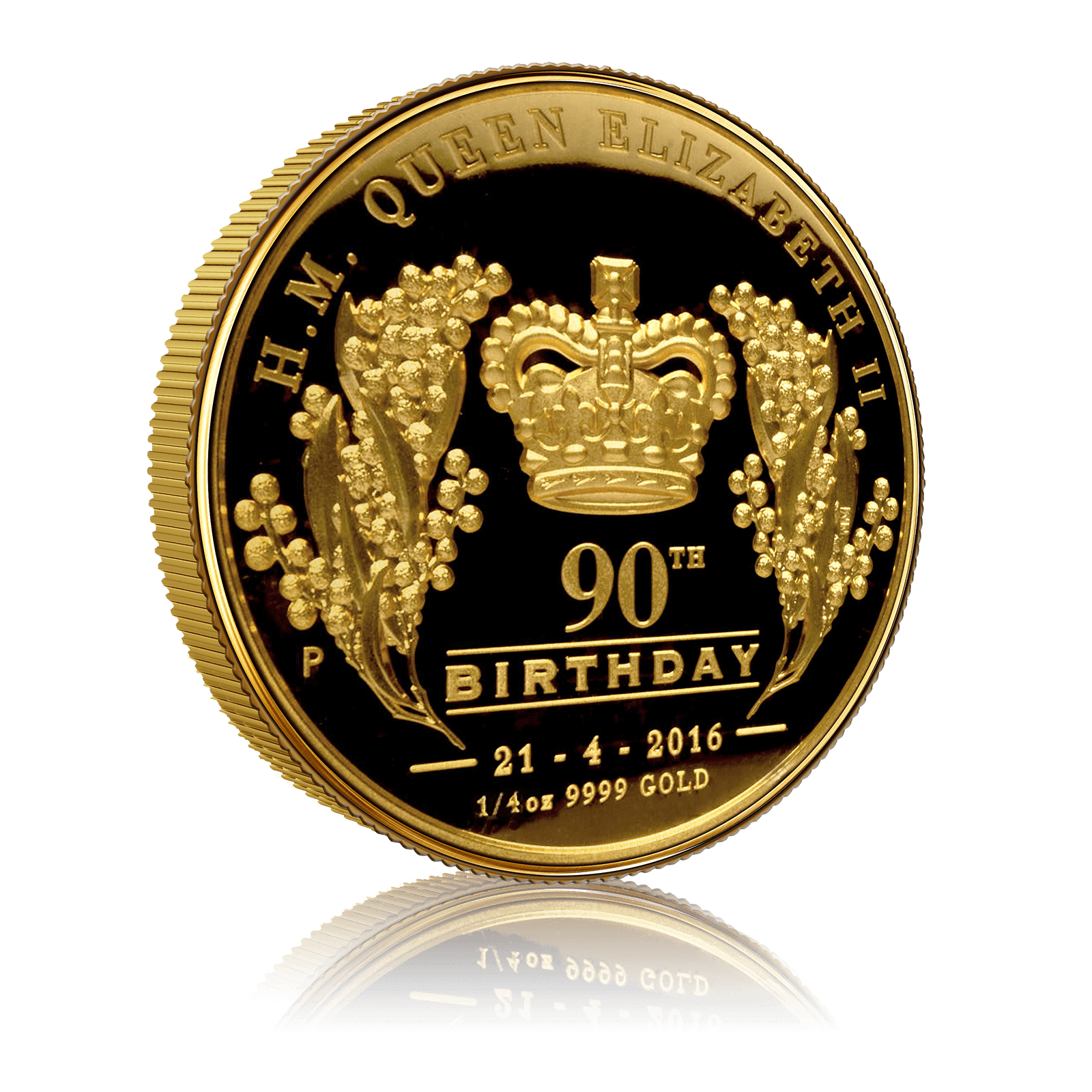 1/4oz Gold Proof Coin Queen Elizabeth II 90th Birthday (Box Set) 5